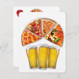 Verjaardag Pizza Party Uitnodiging