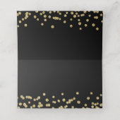 Verjaardag Plaatskaarten Gold Glitter Confetti Zwa Plaatskaartje (Binnenkant ongevouwen)
