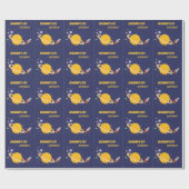 Verjaardag Planeten & Raketschip in de ruimte Cadeaupapier (Vlak)