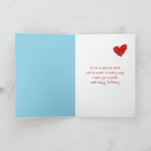 Verjaardag Polar Beer Cub voor nichtje Kaart (Binnen)