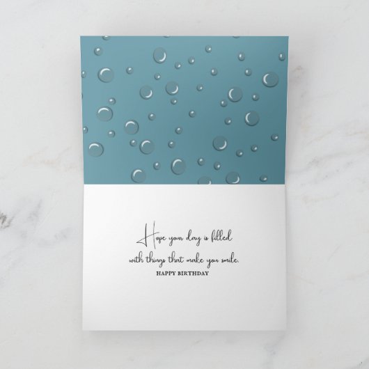 Verjaardag Polar Beer in bubbelbad Kaart (Binnen)