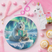 Verjaardag Polar Beer op een ijsberg Papieren Bordje (Feest)