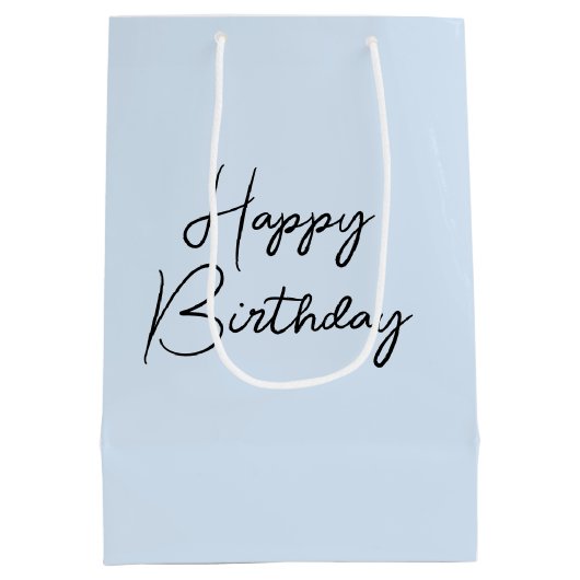 Verjaardag Polar Beer spatten in Arctisch water Medium Cadeauzakje (Achterkant)