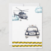 Verjaardag politie kind kaart (Achterkant)