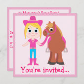 Verjaardag: Pony Kaart (Voorkant / Achterkant)