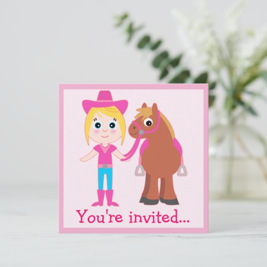 Verjaardag: Pony Kaart (Staand voorkant)