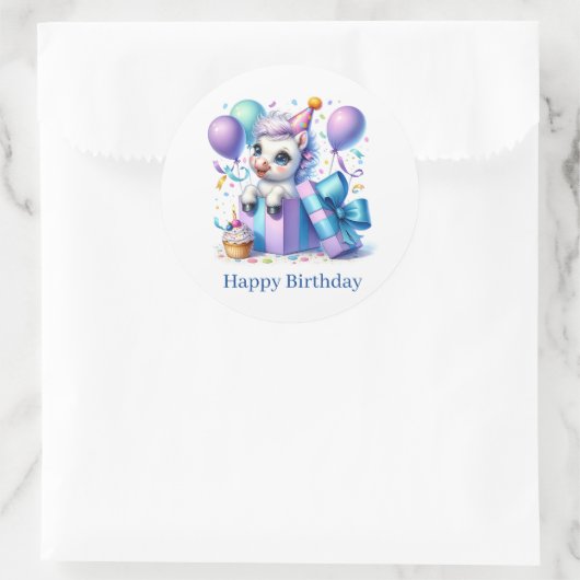 Verjaardag Pony Stickers (Tas)