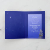 Verjaardag, Pop Pop, schip met zeilen, nacht Kaart (Binnen)