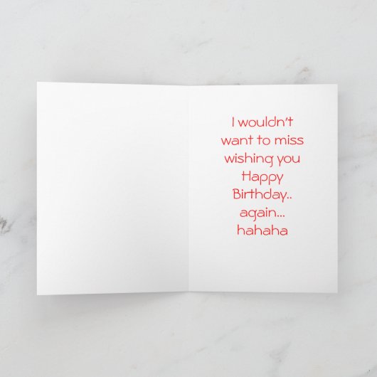 Verjaardag Porscha Kaart (Binnen)