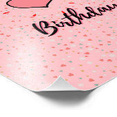 Verjaardag poster voor kinderen (Hoek)