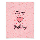 Verjaardag poster voor kinderen (Voorkant)