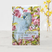 Verjaardag, Predikant, Witte Papegaai in de Boom Kaart (Gele Bloem)
