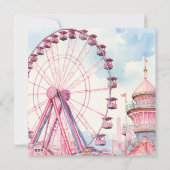 Verjaardag pretpark bedankkaart (Achterkant)