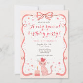 Verjaardag Pretty Kitty Kaart (Voorkant)