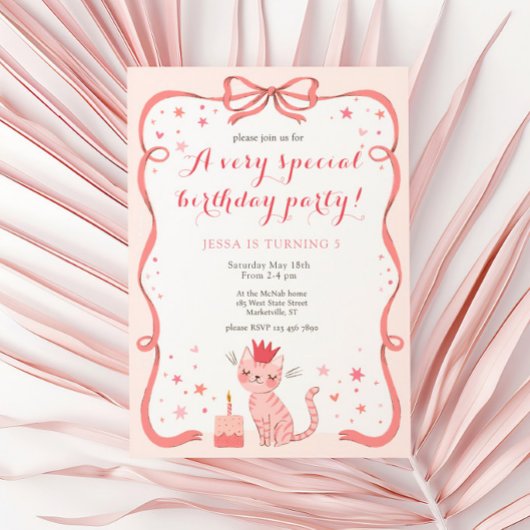 Verjaardag Pretty Kitty Kaart