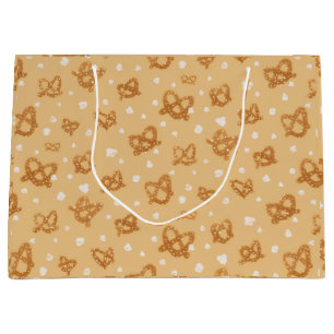 Verjaardag Pretzels & Popcorn- Custom Gift Zak Groot Cadeauzakje
