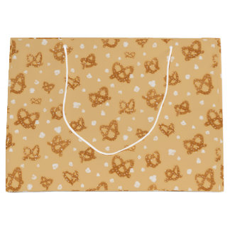 Verjaardag Pretzels & Popcorn- Custom Gift Zak Groot Cadeauzakje