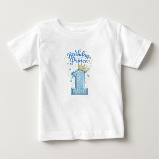 Verjaardag Prins 1 T-Shirt (Voorkant)