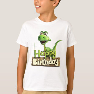 Verjaardag Prinses Dinosaur - Leuke Dino Feestbord T-shirt