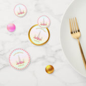 Verjaardag Prinses Eenhoorn, Harten & Goud Confetti (Groep)