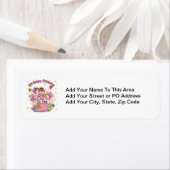 Verjaardag Prinses Ik ben Vier T-shirts en Geschen Etiket (Insitu)