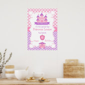 Verjaardag Prinses Kasteel en Coach Poster (Keuken)