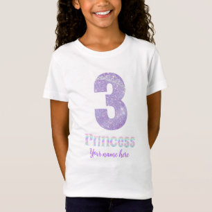 Verjaardag Prinses T-shirt met naam