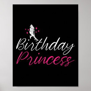 Verjaardag Prinses Veldhockey Meisje Voor Vrouwen Poster