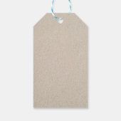 Verjaardag Prints op blote voeten in Beach Sand Cadeaulabel (Achterkant)