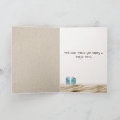 Verjaardag Prints op blote voeten in Sand Kaart (Binnen)