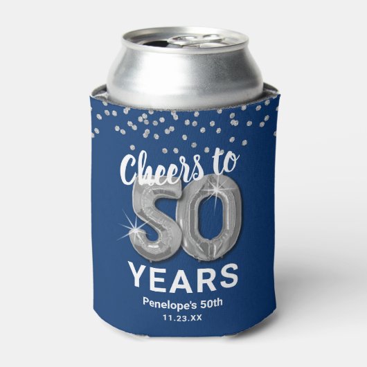 Verjaardag Proost op 50 jaar Blikjeskoeler (Blikje Voorkant)