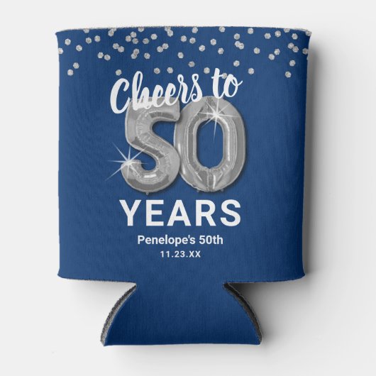 Verjaardag Proost op 50 jaar Blikjeskoeler (Voorkant)