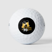 Verjaardag Proost op 70 Jaar Gelukkig Verjaardag B Golfballen (Voorkant)