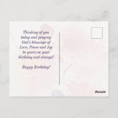 Verjaardag Psalm 37:4 Verblijd u in de HEERE Briefkaart (Achterkant)