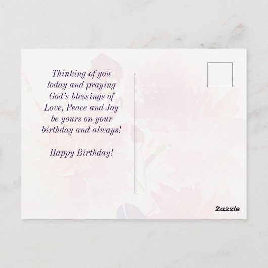 Verjaardag Psalm 37:4 Verblijd u in de HEERE Briefkaart (Achterkant)