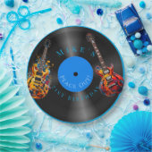 Verjaardag Psychedelic elektrische gitaar record Papieren Bordje (Feest)