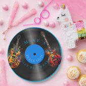 Verjaardag Psychedelic elektrische gitaar record Papieren Bordje (Feest)