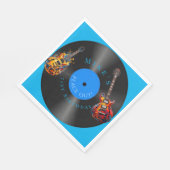 Verjaardag Psychedelic elektrische gitaar record Servet (Hoek)