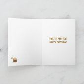 Verjaardag Puns-Tea Verjaardag Kaart (Binnen)