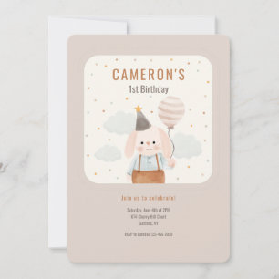 Verjaardag Pup Eerste Verjaardag Uitnodiging