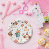 Verjaardag Puppy Party Bowl Papieren Bordje (Feest)