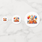 Verjaardag Puppy Tafelconfetti Confetti (Voorkanten)
