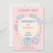 Verjaardag pyjamafeest met Bunny Slippers Kaart (Voorkant)