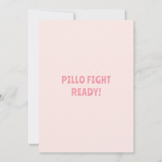 Verjaardag pyjamafeest met Bunny Slippers Kaart (Achterkant)