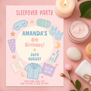 Verjaardag pyjamafeest met Bunny Slippers Kaart