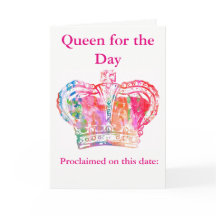 Verjaardag Queen Note Kaart