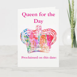 Verjaardag Queen Note Kaart