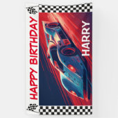 VERJAARDAG RACING AUTO BANNER (Verticaal)