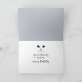 Verjaardag Ragdoll Cat op een bontkleed Kaart (Binnen)