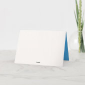 Verjaardag Ragdoll Kat Met Blauwe Neon Vlinder Kaart (Achterkant)